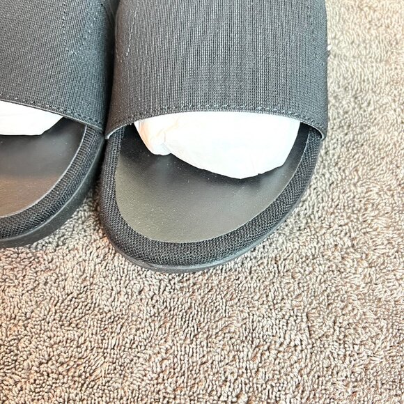 Spenco Womens Black Wide Band Sunset Comfort Flats Sandals Shoes Size 8 - Picture 4 of 11